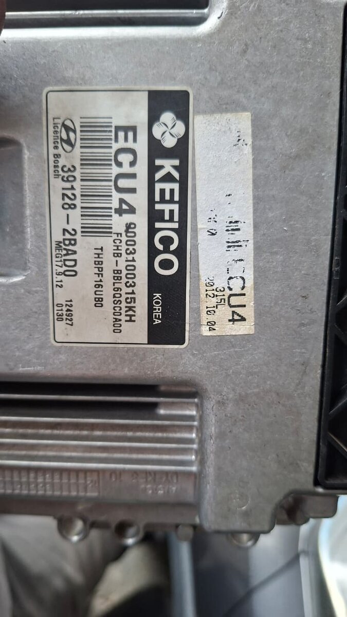 ECU 17.9.12 KEFICO ECU 4 HB20 AUT